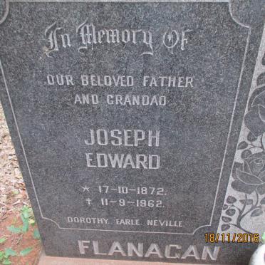 FLANAGAN Joseph Edward 1872-1962