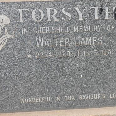 FORSYTH Walter James 1920-1971