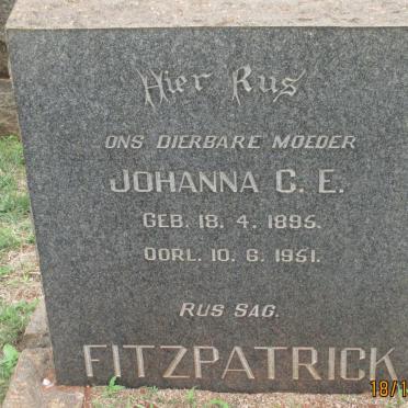 FITZPATRICK Johanna C.E. 1895-1951