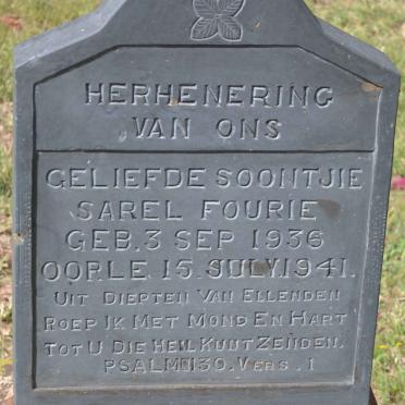 FOURIE Sarel 1936-1941