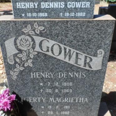 GOWER Henry Dennis 1908-1969 &amp; Gerty Magrietha 1911-1992 :: GOWER Henry Dennis 1968-1982