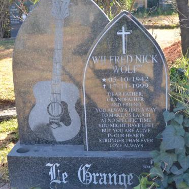 GRANGE Wilfred Nick, le 1942-1999