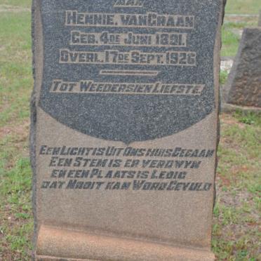 GRAAN Hennie, van 1891-1926