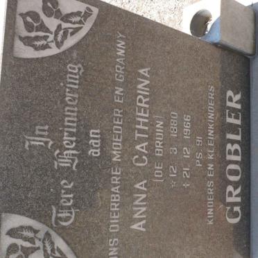 GROBLER Anna Catherina nee DE BRUIN 1880-1966