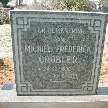GROBLER Michiel Frederick 1902-1961