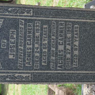 GARNER Joseph -1933 &amp; Agnes -1952 :: GARNER William Gerald -1918