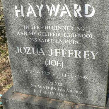 HAYWARD Jozua Jeffrey 1928-1998