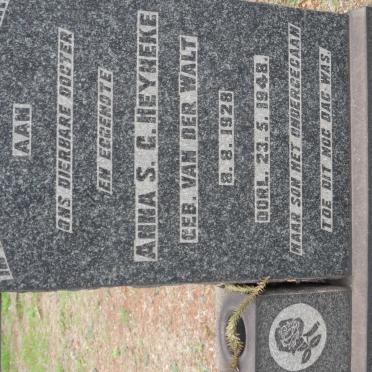 HEYNEKE Anna S.G. nee VAN DER WALT 1928-1948