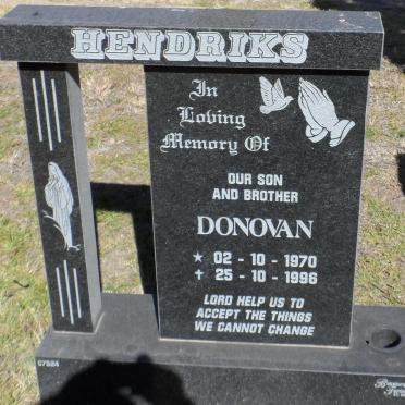 HENDRIKS Donovan 1970-1996