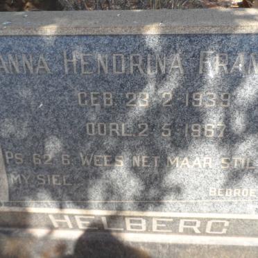 HELBERG Anna Hendrina Francina 1939-1967