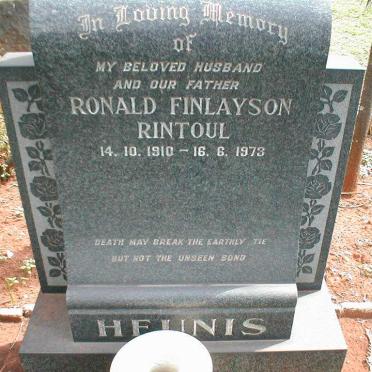 HEUNIS Ronald Finlayson Rintoul 1910-1973