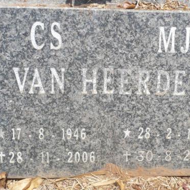 HEERDEN C.S., van 1946-2006 &amp; M.J. 1950-2007