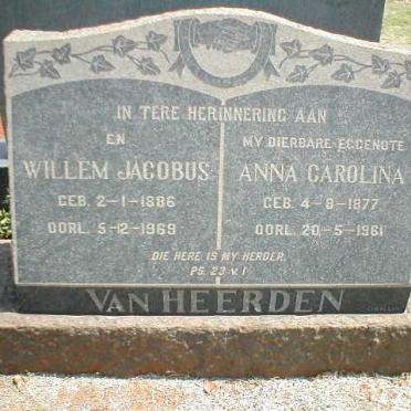 HEERDEN Willem Jacobus, van 1886-1969 &amp; Anna Carolina 1877-1961