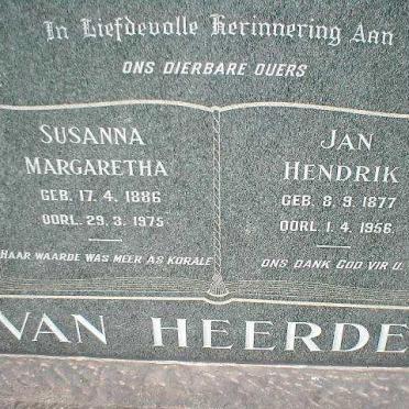 HEERDEN Jan Hendrik, van 1877-1956 &amp; Susanna Margaretha 1886-1975