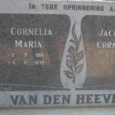 HEEVER Jacobus Cornelius, van den 1918- &amp; Cornelia Maria 1916-1972