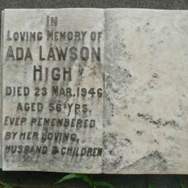 HIGH John -1966 &amp; Ada Lawson -1946