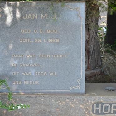 HORN Jan M.J. 1930-1969