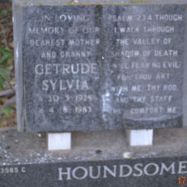 HOUNDSOME Gertrude Sylvia 1925-1983