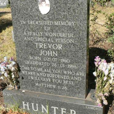 HUNTER Trevor John 1980-1998