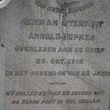 HUPKES Herman Stenfort Arnold -1918