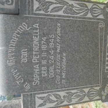 HUGO Sophia Petronella 1874-1945