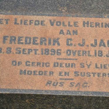 JACOBS Frederik C.J. 1896-1927