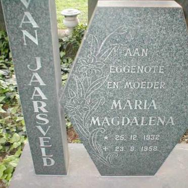 JAARSVELD Maria Magdalena, van 1932-1958