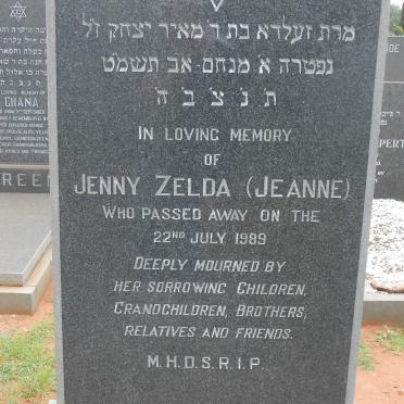 JACOBS Jenny Zelda -1989