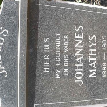 JACOBS Johannes Mathys 1899-1965