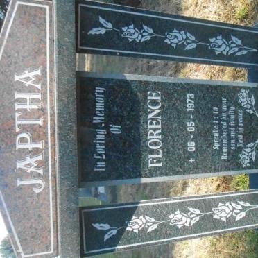 JAPTHA Florence -1973