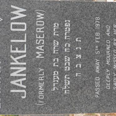 JANKELOW Sarah formerly MASEROW -1978