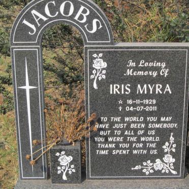 JACOBS Iris Myra 1929-2011 