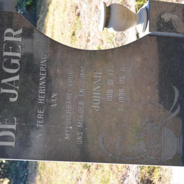 JAGER Johnnie, de 1919-1996