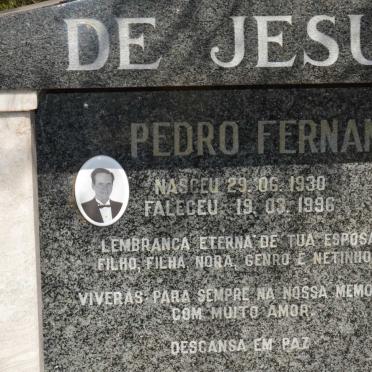 JESUS Pedro Fernando, de 1930-1996