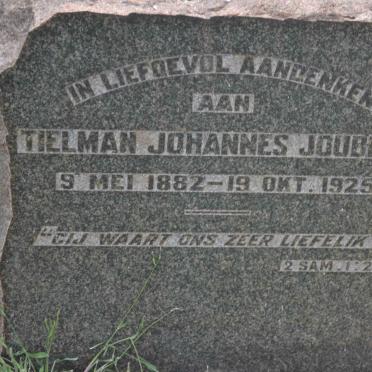 JOUBERT Tielman Johannes 1882-1925