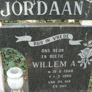 JORDAAN Willem A. 1968-1995