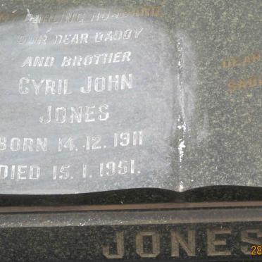 JONES Cyril John 1911-1951