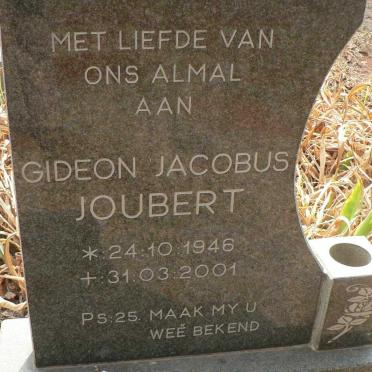 JOUBERT Gideon Jacobus 1946-2001