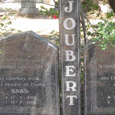 JOUBERT Boet 1933- &amp; Babs 1939-2000