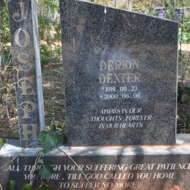 JOSEPH Derion Dexter 1981-2000