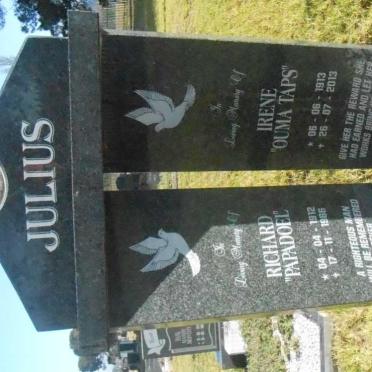 JULIUS Richard 1912-1966 &amp; Irene 1913-2013