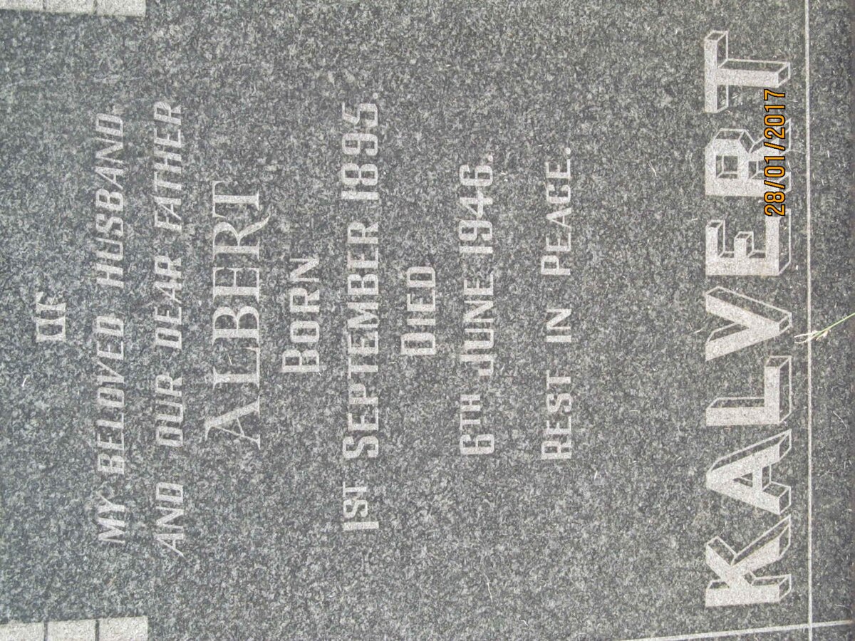 KALVERT Albert 1895-1946