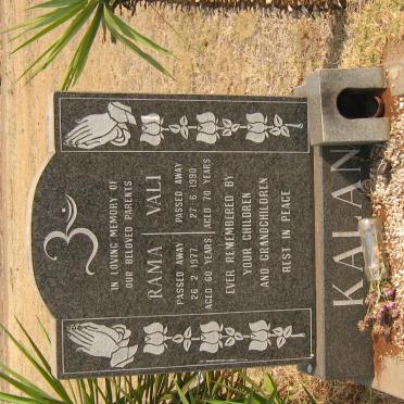 KALAN Rama -1977 &amp; Vali -1990