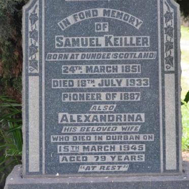 KELLER Samuel 1851-1933 &amp; Alexandrina -1945