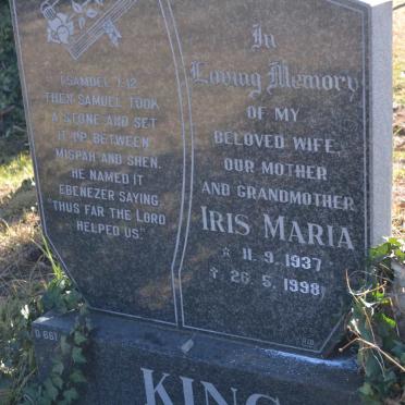 KING Iris Maria 1937-1998