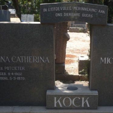 KOCK Michael Hendrik 1902-1967 &amp; Sussanna Catherina POTGIETER 1902-1970