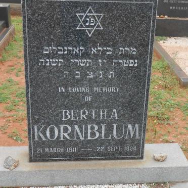 KORNBLUM Bertha 1911-1994