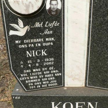 KOEN Nick 1936-2002