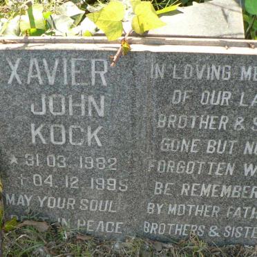 KOCK Xavier John 1982-1995