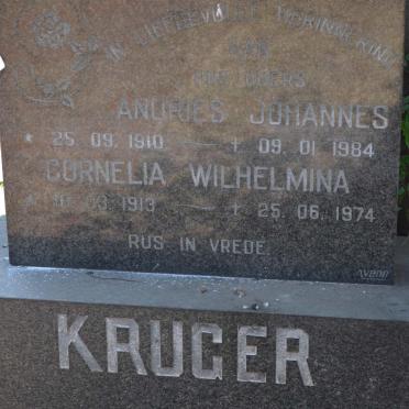 KRUGER Andries Johannes 1910-1984 &amp; Cornelia Wilhelmina 1913-1974